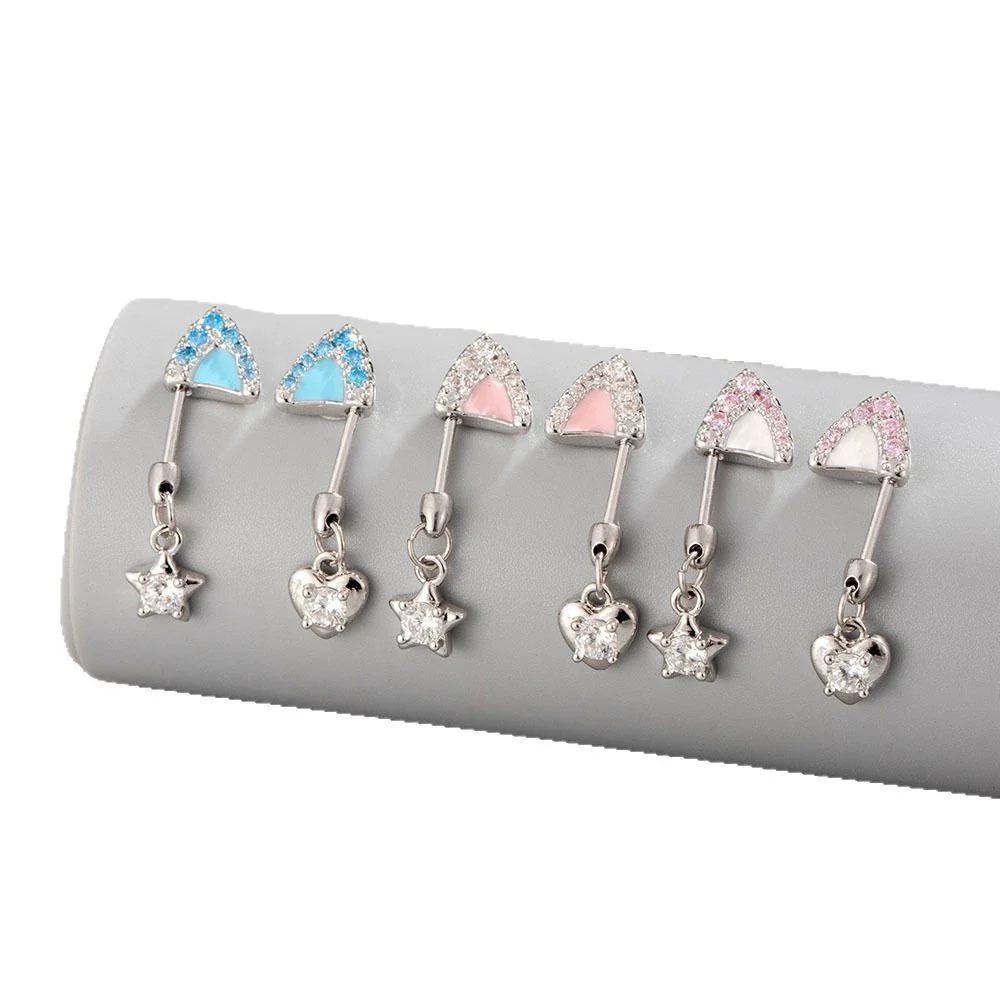 Wholesale Titanium Alloy Animal Zodiac Style Electroplated Women's Ear Nail Jewelry - Image 4
