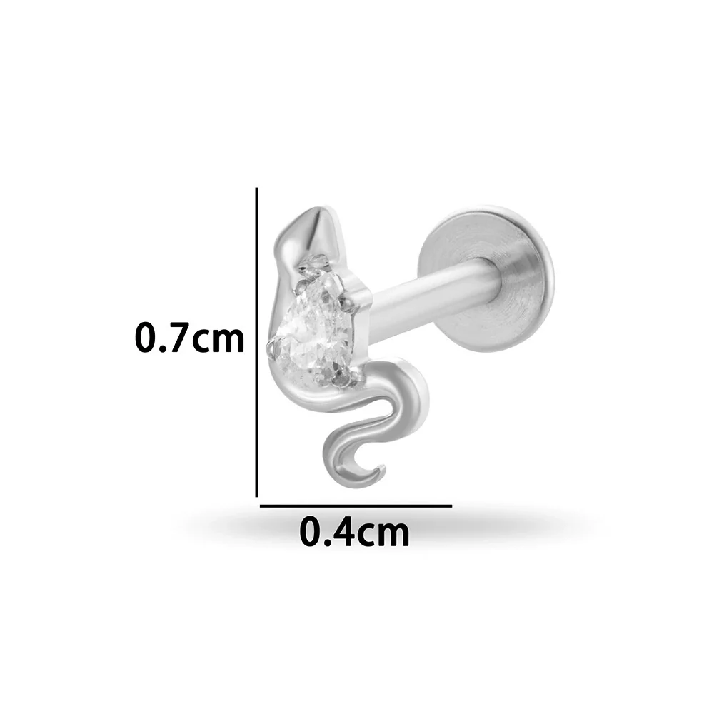 Wholesale Titanium Alloy Geometric Style Electroplated Puncture Jewelry For Women - Image 10