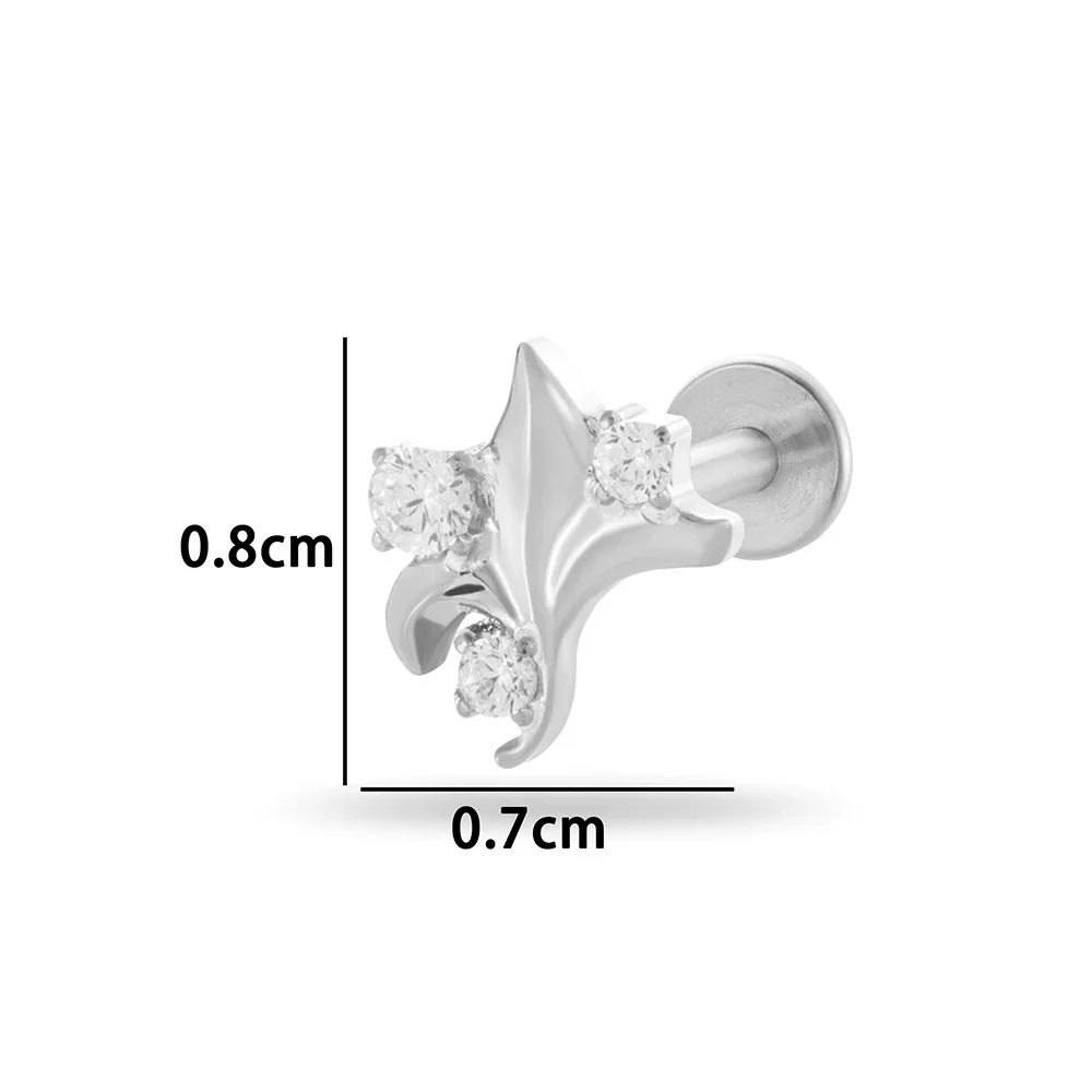 Wholesale Titanium Alloy Geometric Style Electroplated Puncture Jewelry For Women - Image 14
