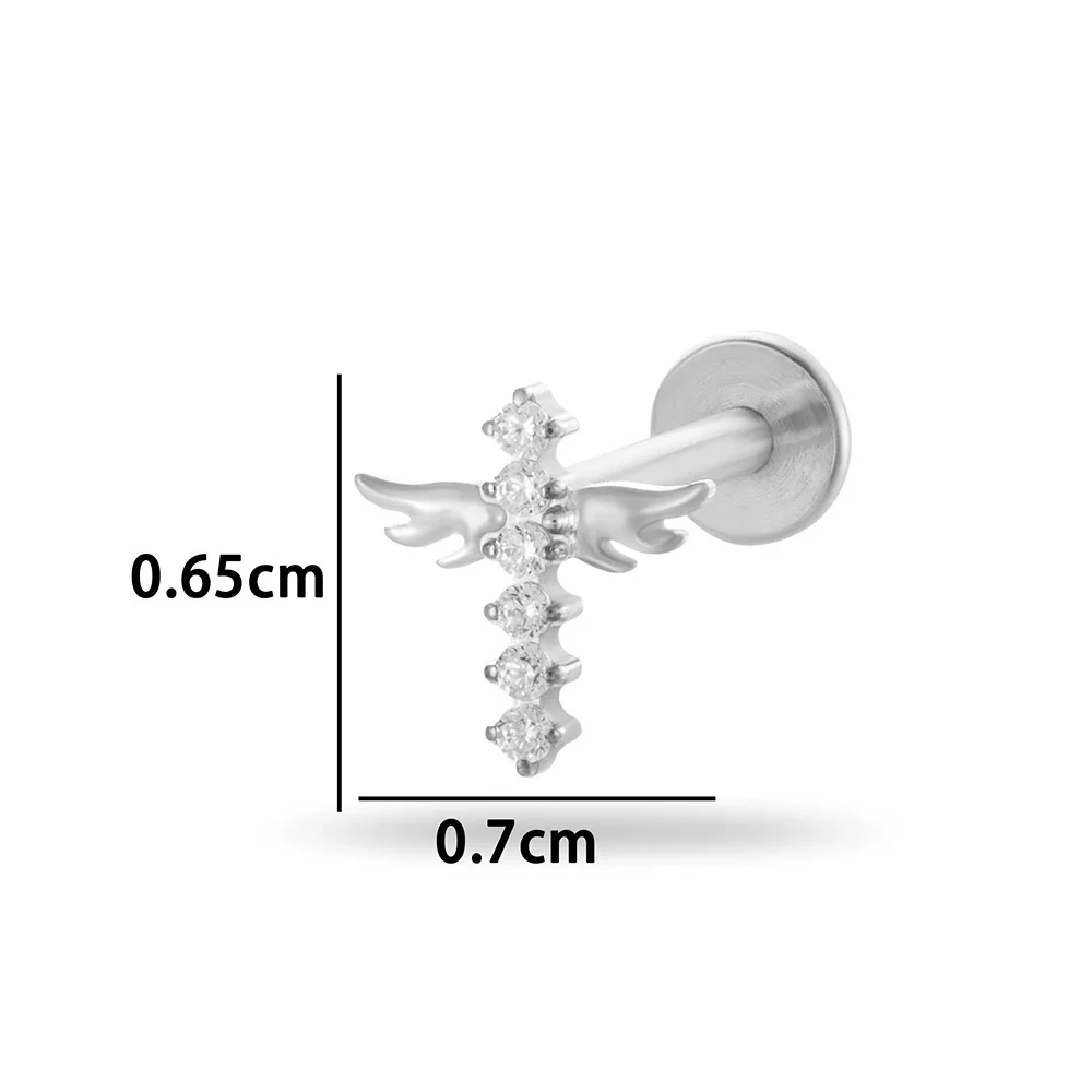 Wholesale Titanium Alloy Geometric Style Electroplated Puncture Jewelry For Women - Image 16