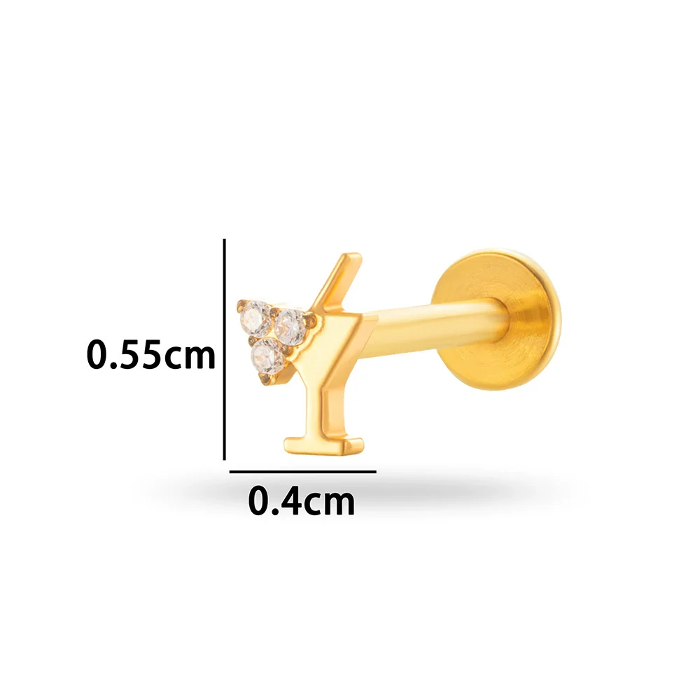 Wholesale Titanium Alloy Geometric Style Electroplated Puncture Jewelry For Women - Image 5