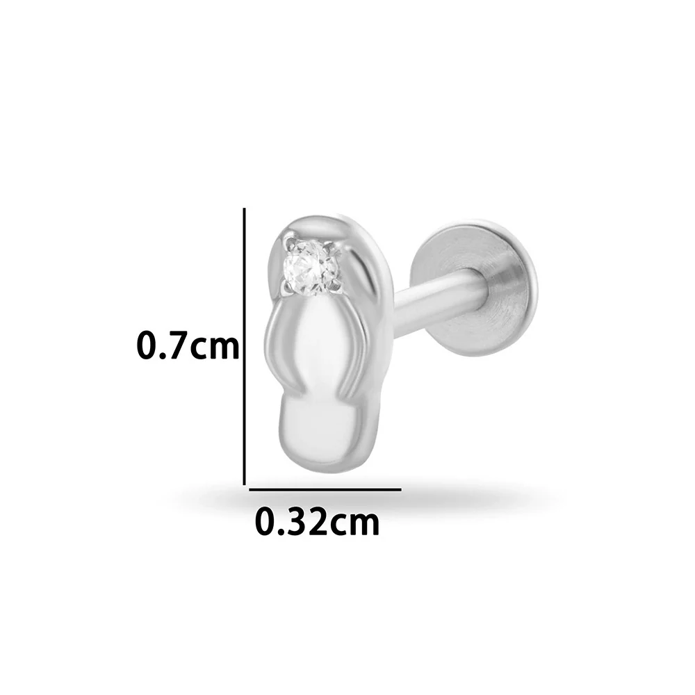 Wholesale Titanium Alloy Geometric Style Electroplated Puncture Jewelry For Women - Image 8