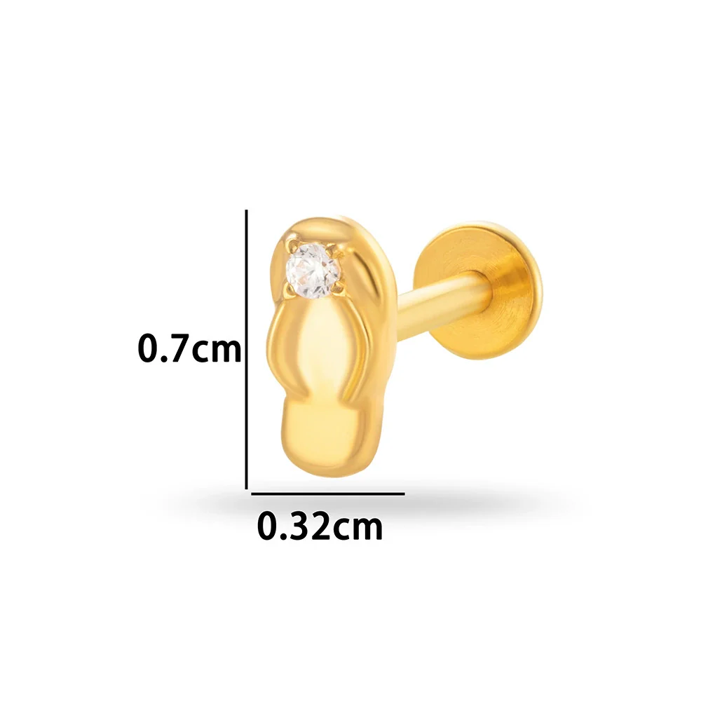 Wholesale Titanium Alloy Geometric Style Electroplated Puncture Jewelry For Women - Image 9
