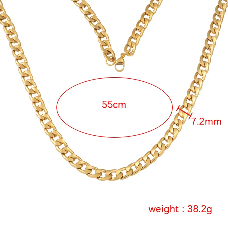 Wholesale Titanium Steel And Stainless Steel Cross Ushape Hip Hop Style Necklace For Men And Women - Image 5