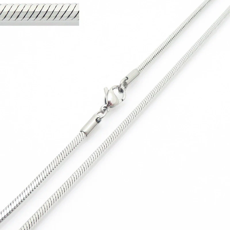 Wholesale Titanium Steel And Stainless Steel Geometric Snake Bone Chain Hiphop Necklace With 18K Gold Vacuum Electroplating - Image 16