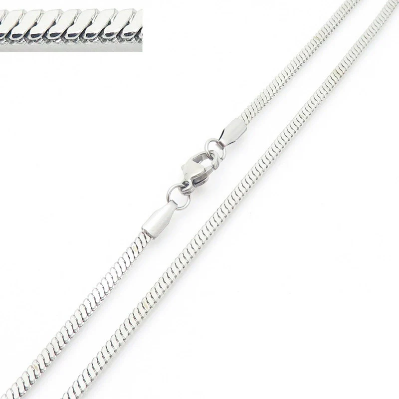 Wholesale Titanium Steel And Stainless Steel Geometric Snake Bone Chain Hiphop Necklace With 18K Gold Vacuum Electroplating - Image 19