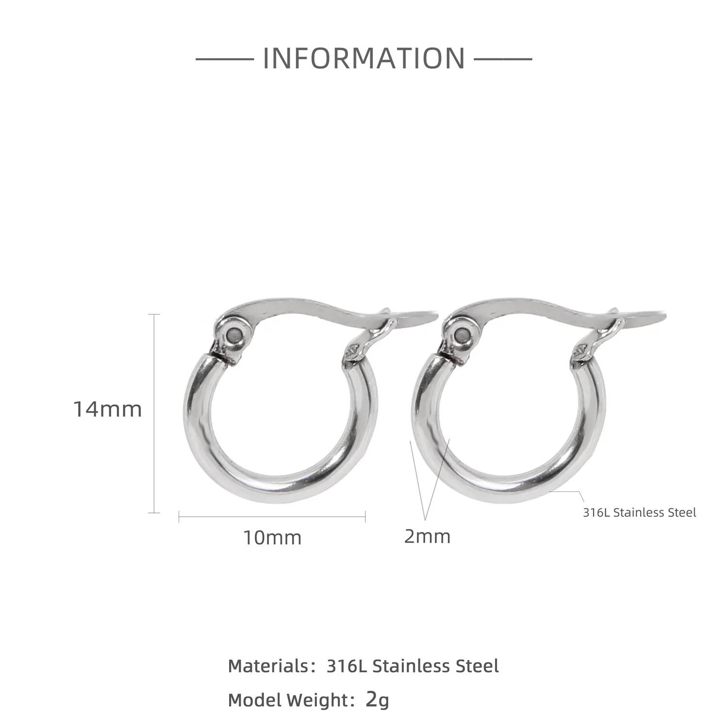 Wholesale Titanium Steel And Stainless Steel Hollow Crescent Earrings With 18K Gold Electroplating - Image 15