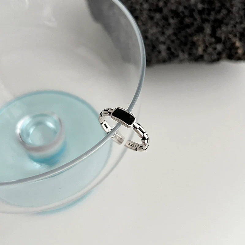 Wholesale Titanium Steel And Stainless Steel Opening Ring Geometric Style Electroplated For Women And Couples - Image 21