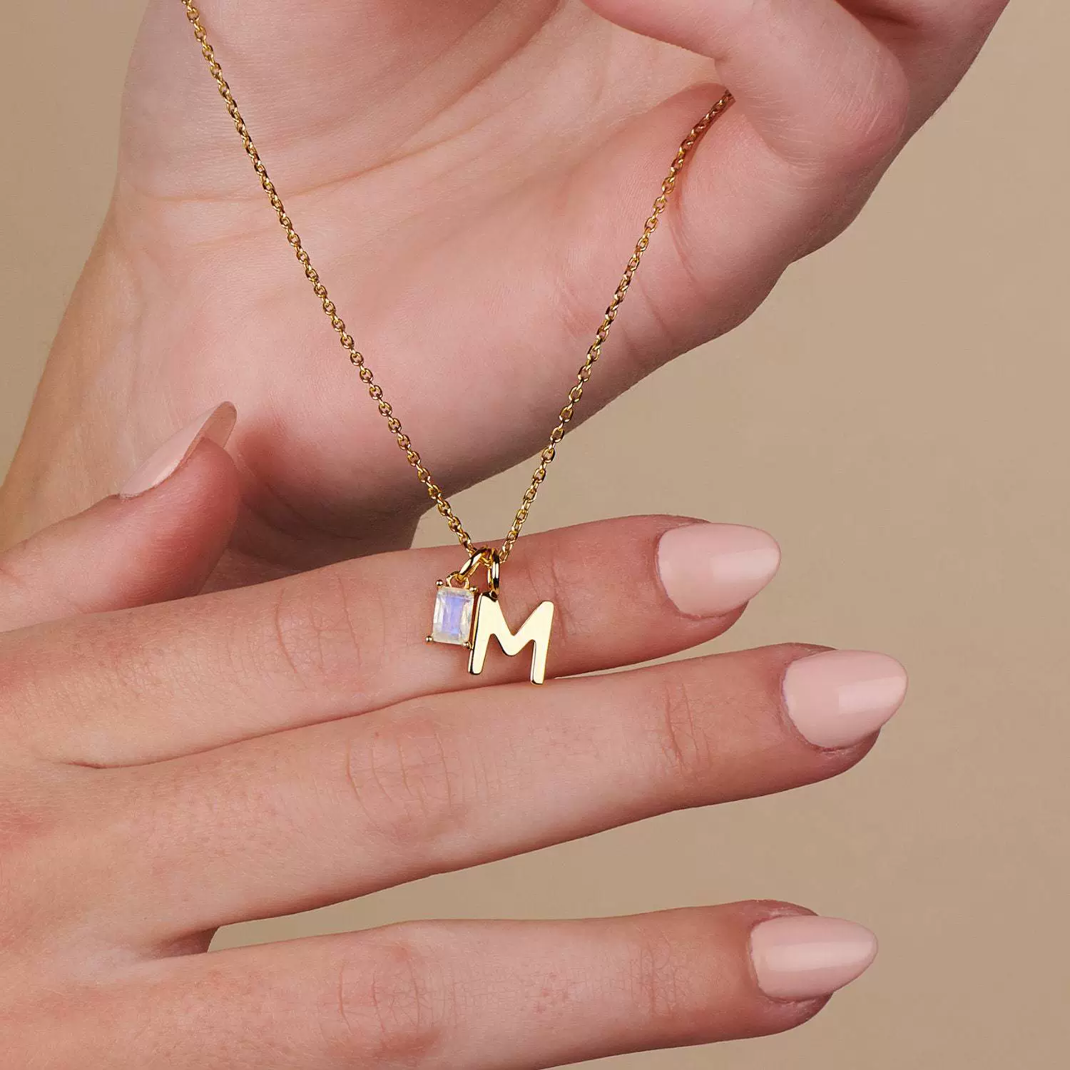 Wholesale Titanium Steel And Stainless Steel Retro Geometric Ochain Necklace With December Birthstone Pendant Plated In 18K Gold Color Unisex - Image 3