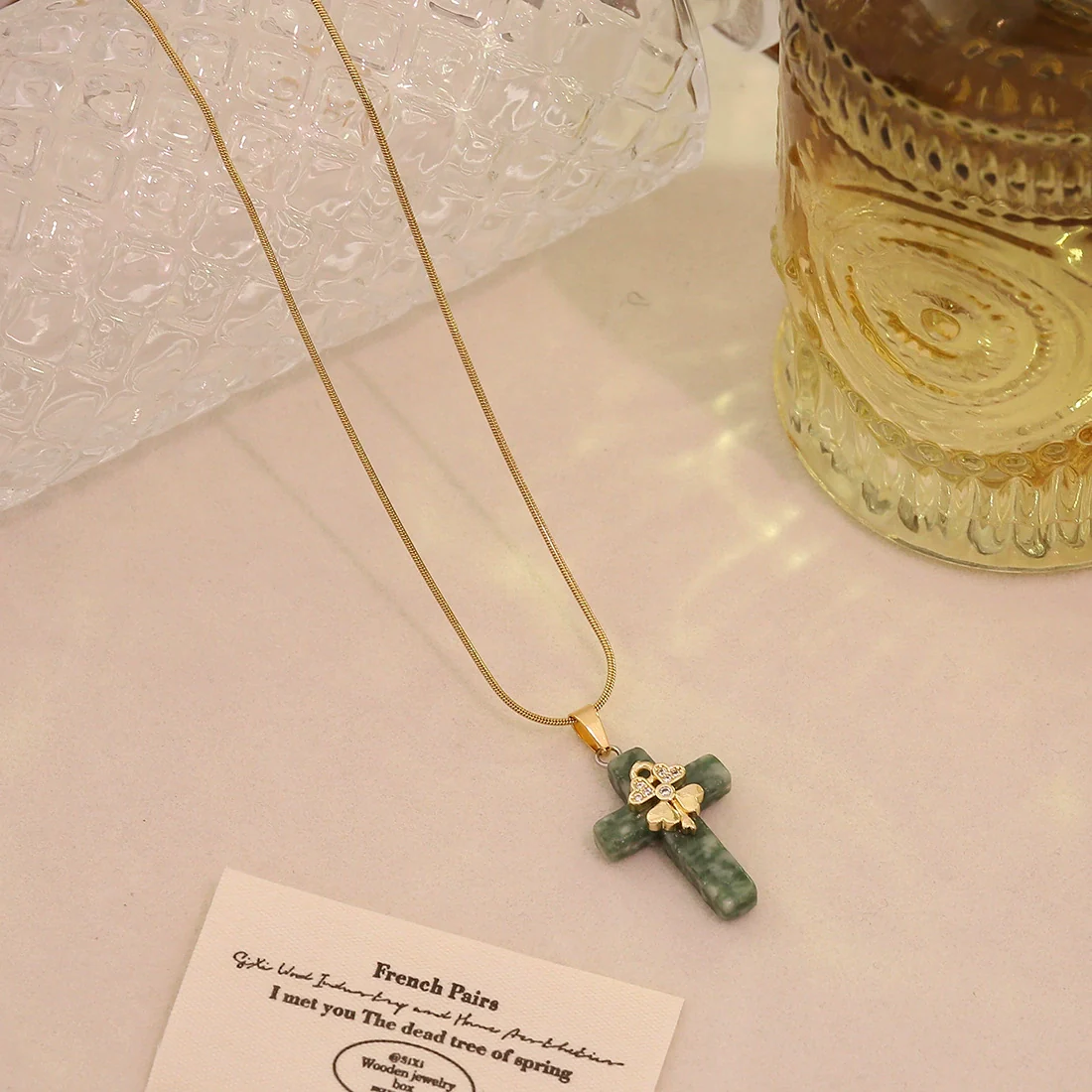 Wholesale Titanium Steel Cross Pendant Necklace Trendy Jewelry In Ins Style - Image 8