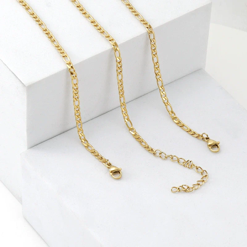 Wholesale Titanium Steel Electroplated Bracelet Necklace Jewelry Chain - Image 3