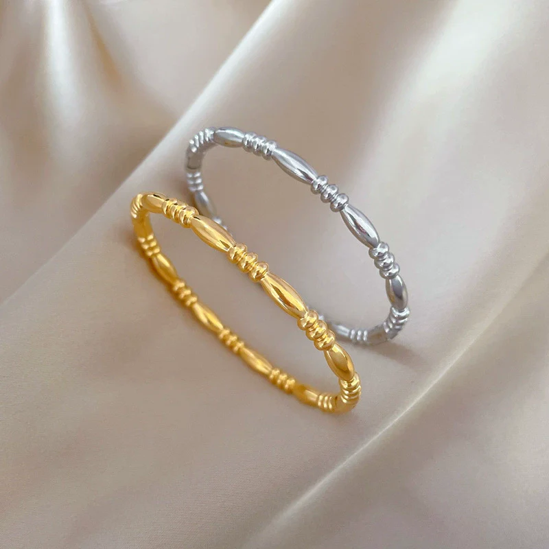 Wholesale Titanium Steel Electroplated Zen Stick Bracelet In Retro Fashion Style - Image 3