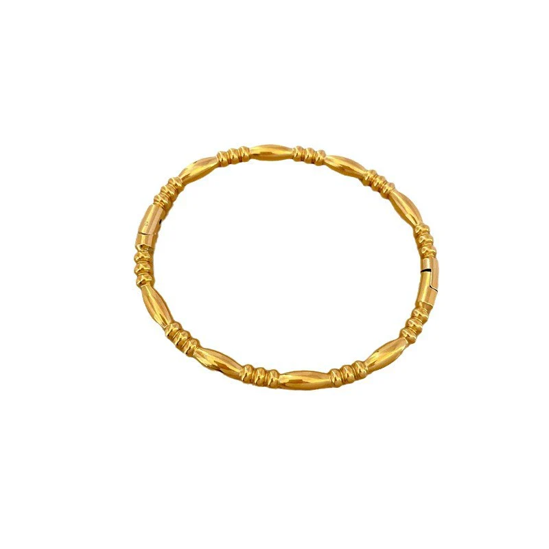 Wholesale Titanium Steel Electroplated Zen Stick Bracelet In Retro Fashion Style - Image 5
