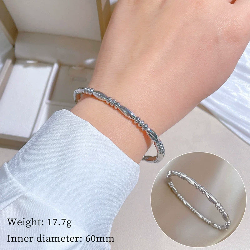 Wholesale Titanium Steel Electroplated Zen Stick Bracelet In Retro Fashion Style - Image 6