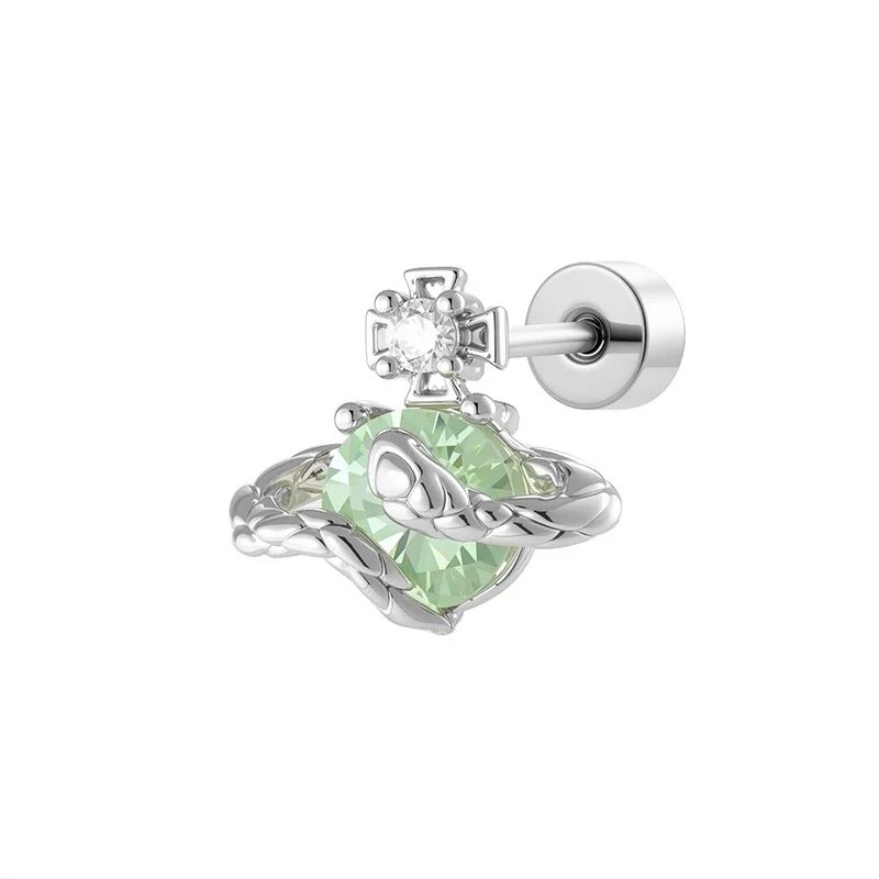 Wholesale Titanium Steel Fashion Butterflyinlaid Zircon Ear Bone Nails For Women - Image 2