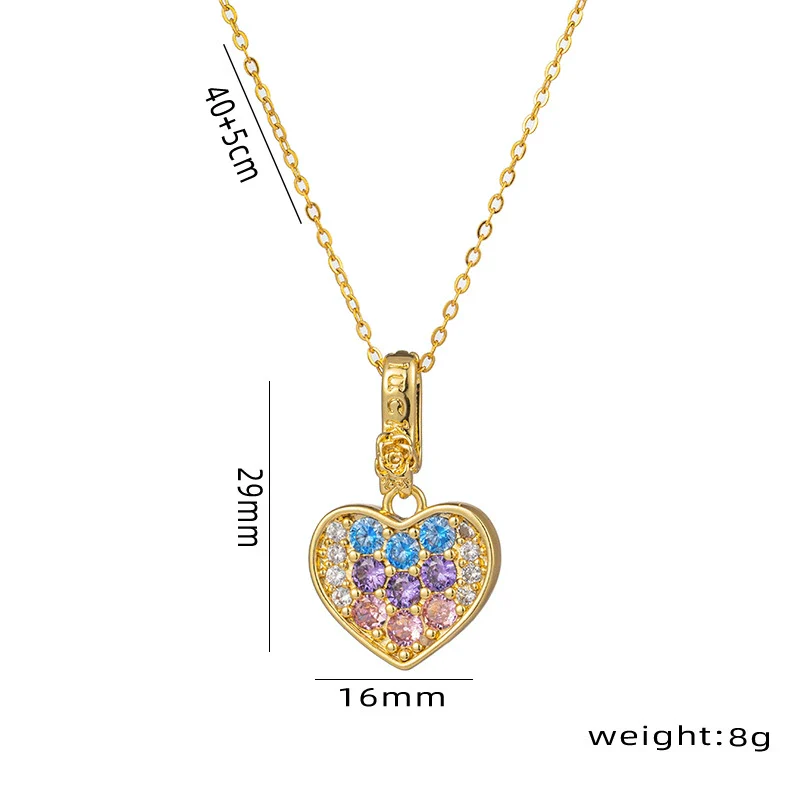 Wholesale Titanium Steel Geometric Love Necklace Pendant O Chain For Women - Image 5