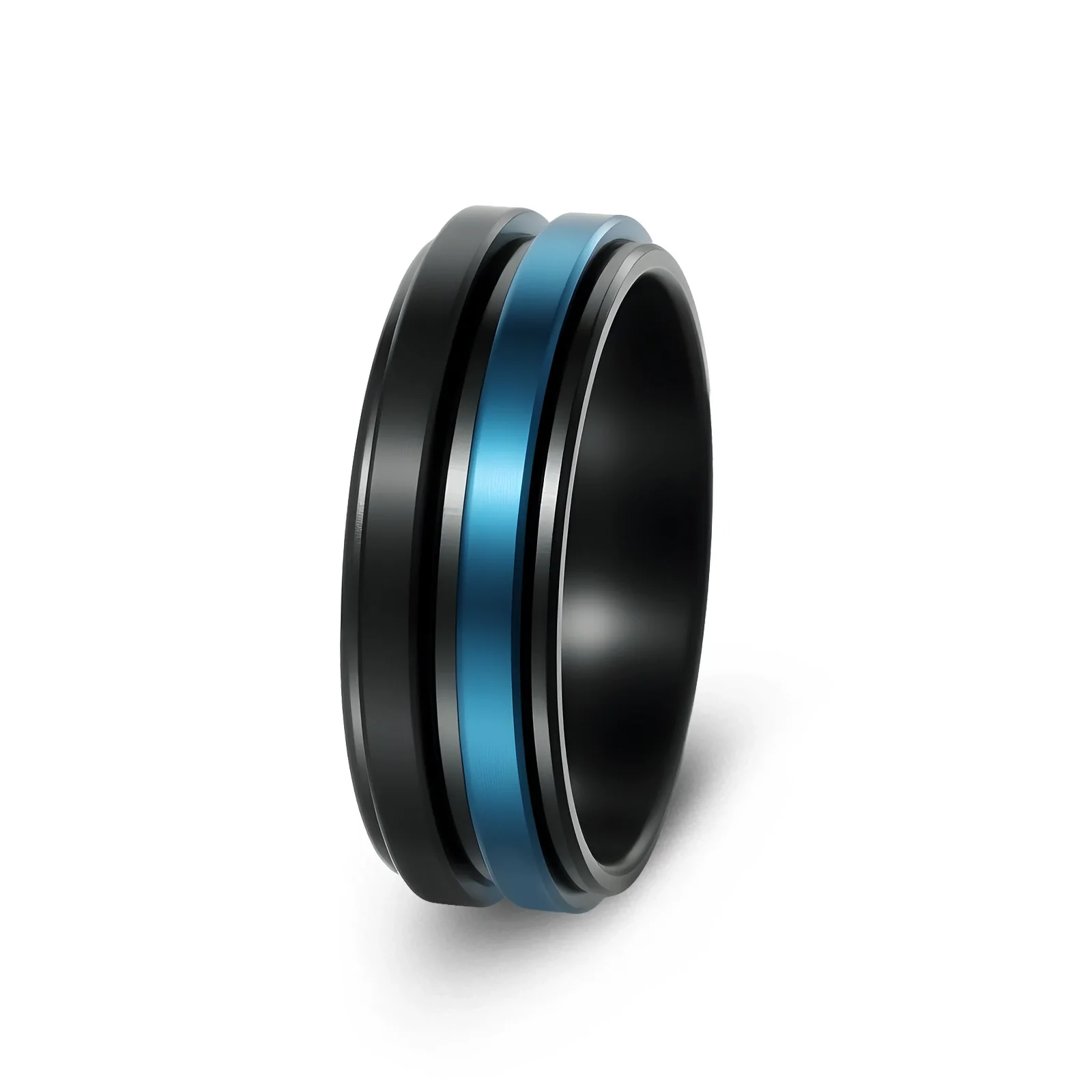 Wholesale Titanium Steel Geometric Rotating Ring Jewelry Stressrelief Hand Accessory Electroplated Unisex - Image 11
