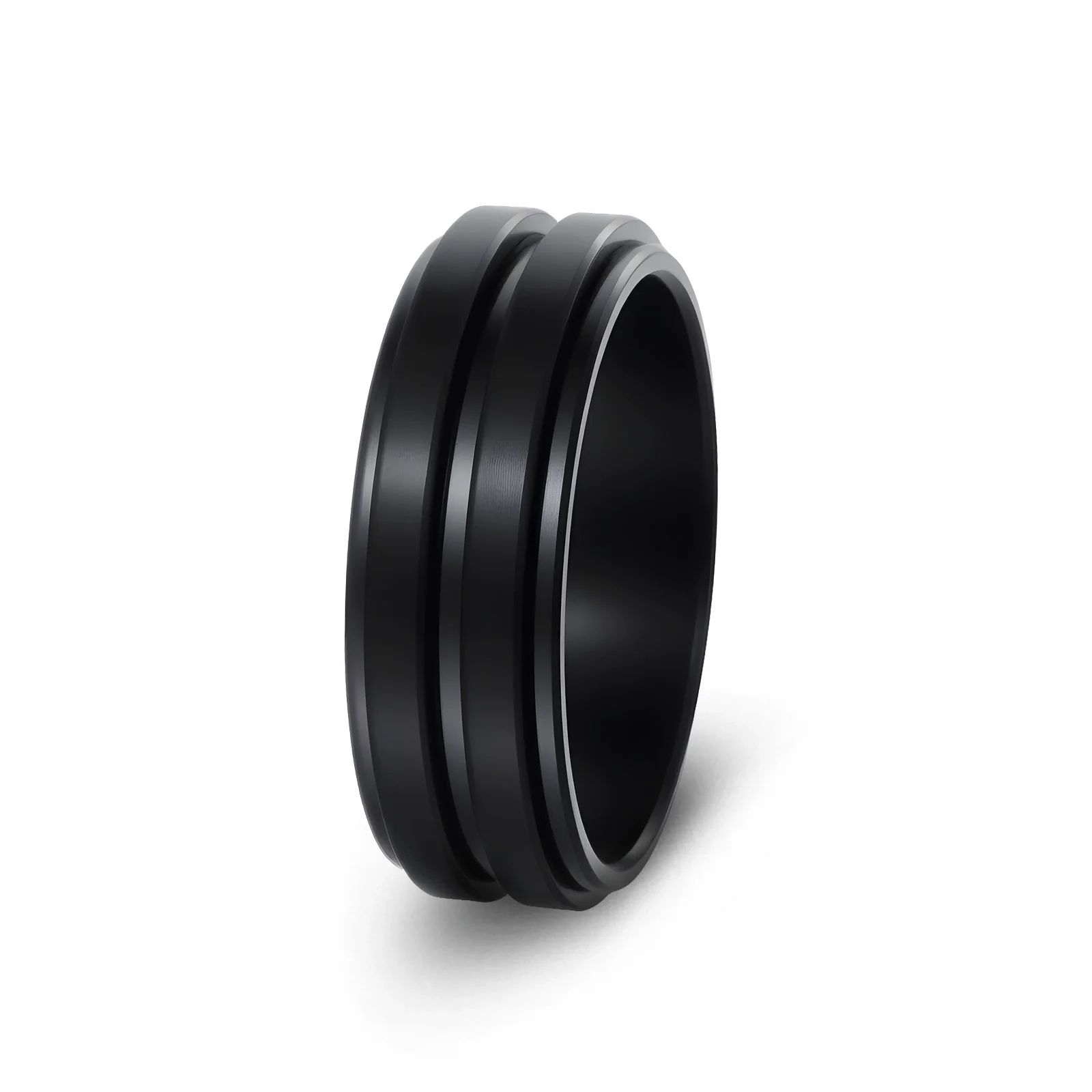 Wholesale Titanium Steel Geometric Rotating Ring Jewelry Stressrelief Hand Accessory Electroplated Unisex - Image 7