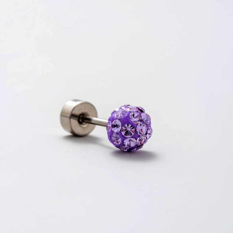 Wholesale Titanium Steel Geometric Simple Style Electroplated Ear Nail For Women - Image 5