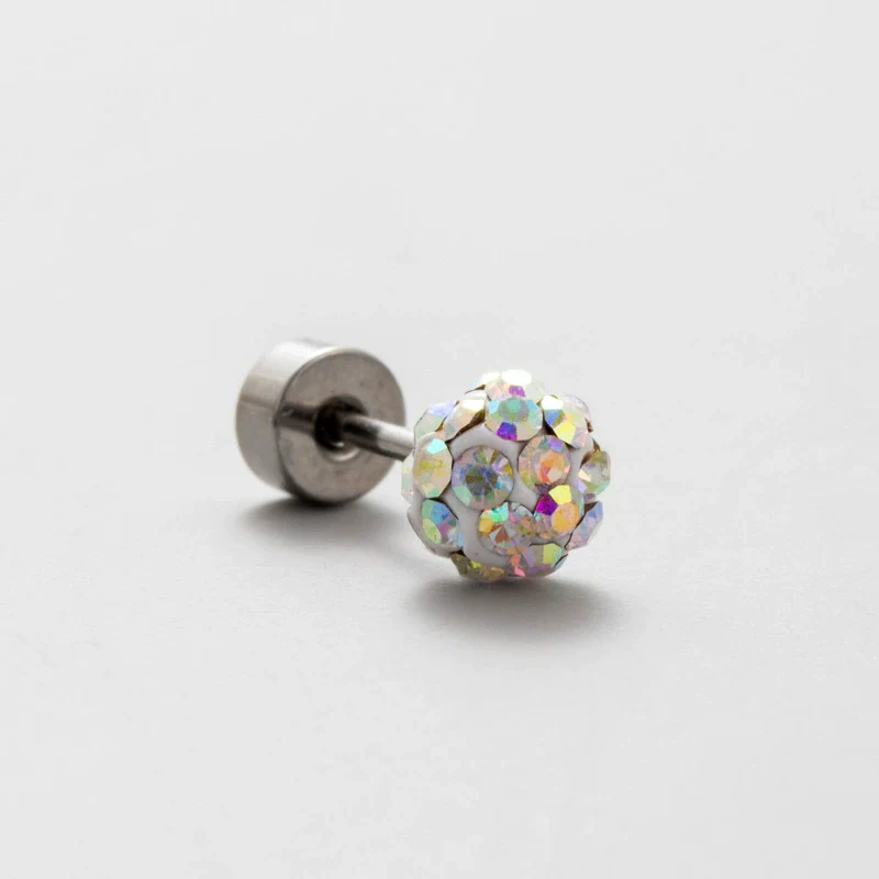 Wholesale Titanium Steel Geometric Simple Style Electroplated Ear Nail For Women - Image 9