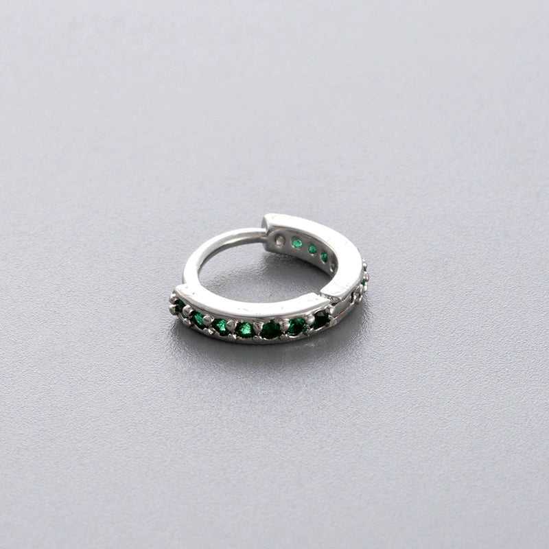 Wholesale Titanium Steel Geometric Women's Little Fresh Style Ear Nails With Zirconia - Image 7