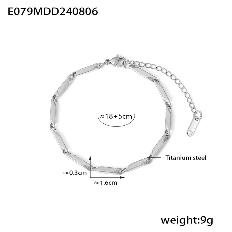 Wholesale Titanium Steel Goldplated Fashion Necklace And Bracelet With Diamond Carved Pattern For Women - Image 22