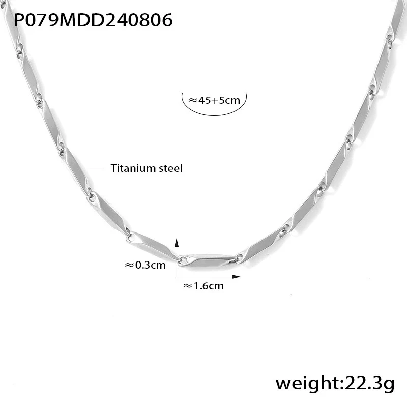 Wholesale Titanium Steel Goldplated Fashion Necklace And Bracelet With Diamond Carved Pattern For Women - Image 26