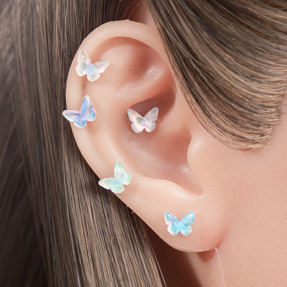 Wholesale Titanium Steel Handmade Animals Zodiac Sweet Style Women's Ear Nail - Image 3