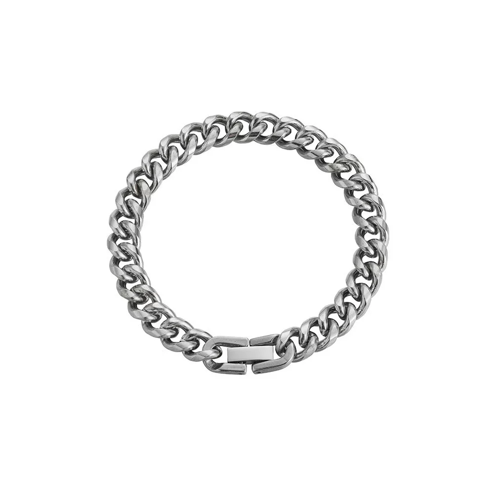Wholesale Titanium Steel Handmade Geometric Fashion Unisex Buckle Bracelet Jewelry - Image 6
