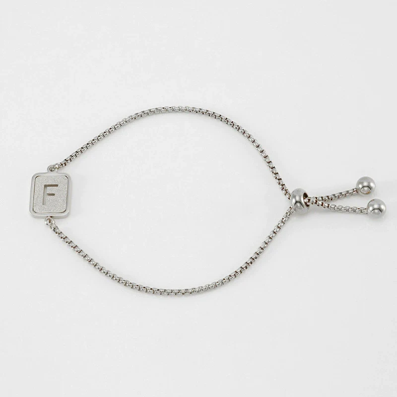 Wholesale 316L Stainless Steel Letter Bracelet For Women With Polishing Treatment - Image 37