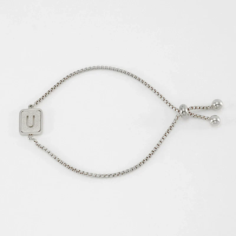 Wholesale 316L Stainless Steel Letter Bracelet For Women With Polishing Treatment - Image 52