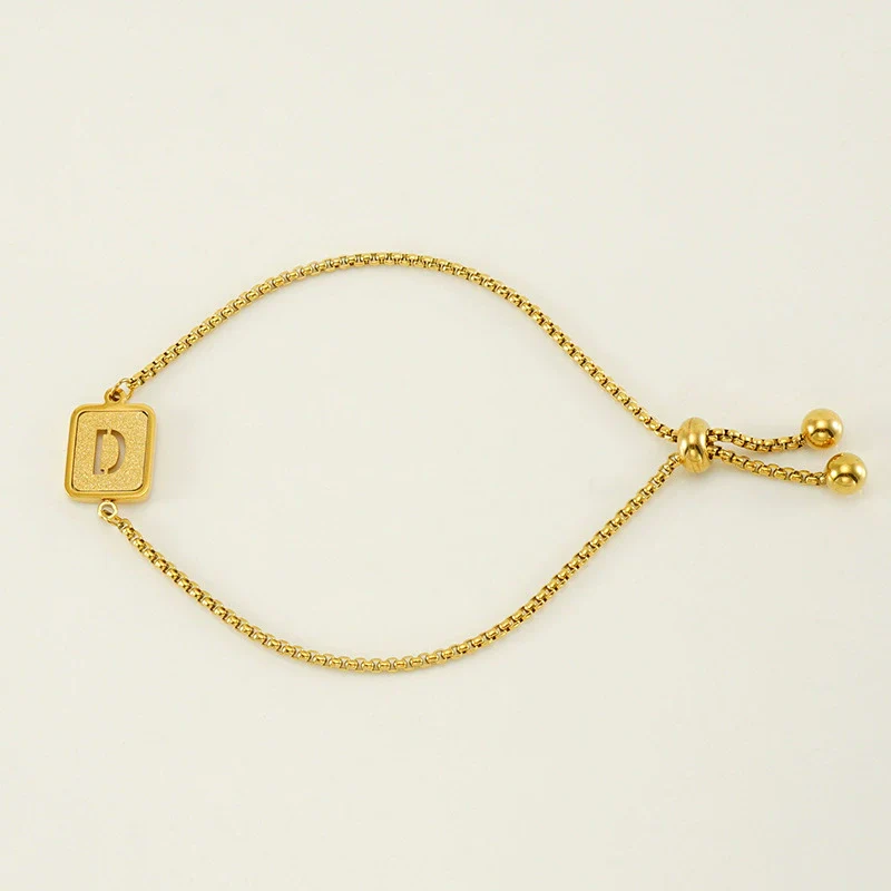 Wholesale 316L Stainless Steel Letter Bracelet For Women With Polishing Treatment - Image 9