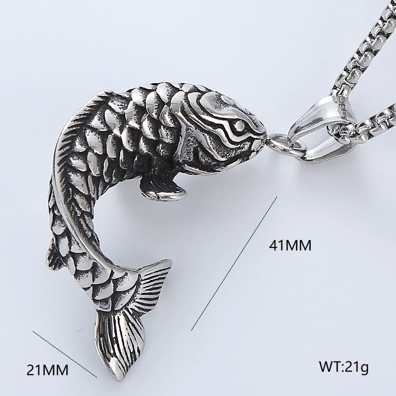 Wholesale Titanium Steel Necklace Men's Hip Hop Retro Geometric Pendant Polished - Image 8