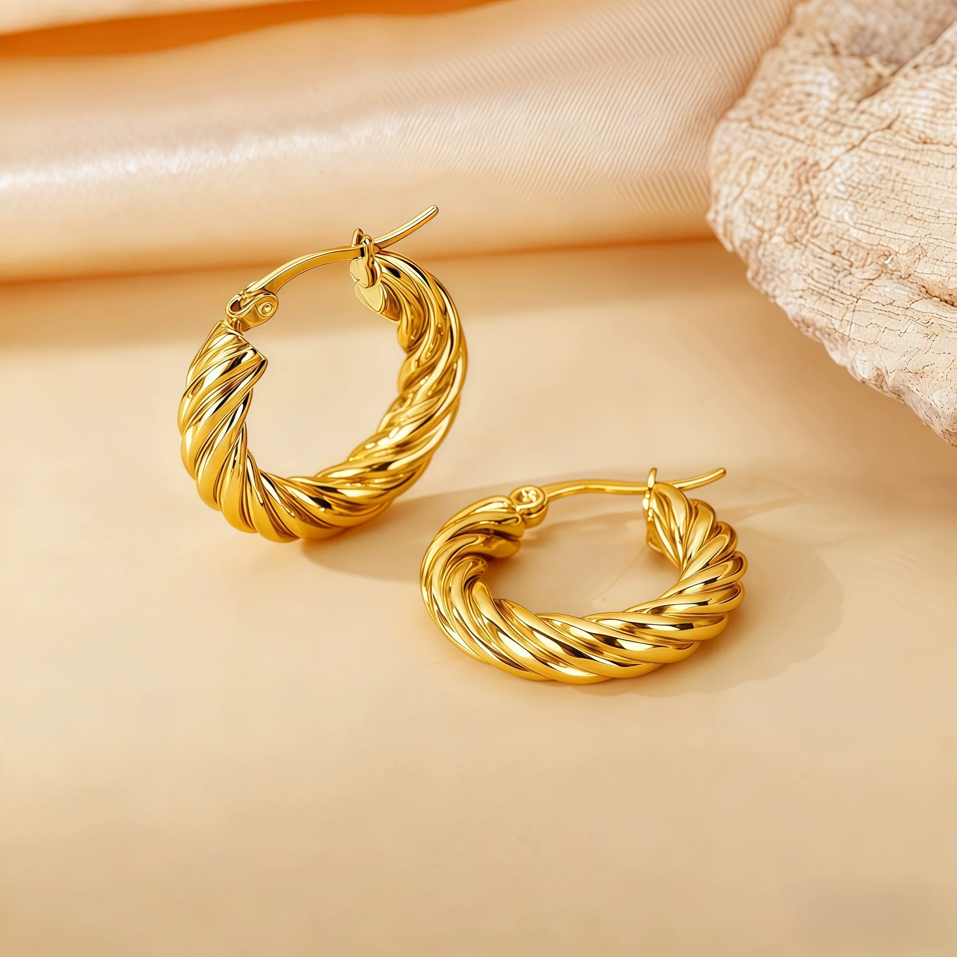 Wholesale Titanium Steel Women's Geometric Earrings Fashion Elegant Stereo Highend Polish Style - Image 34