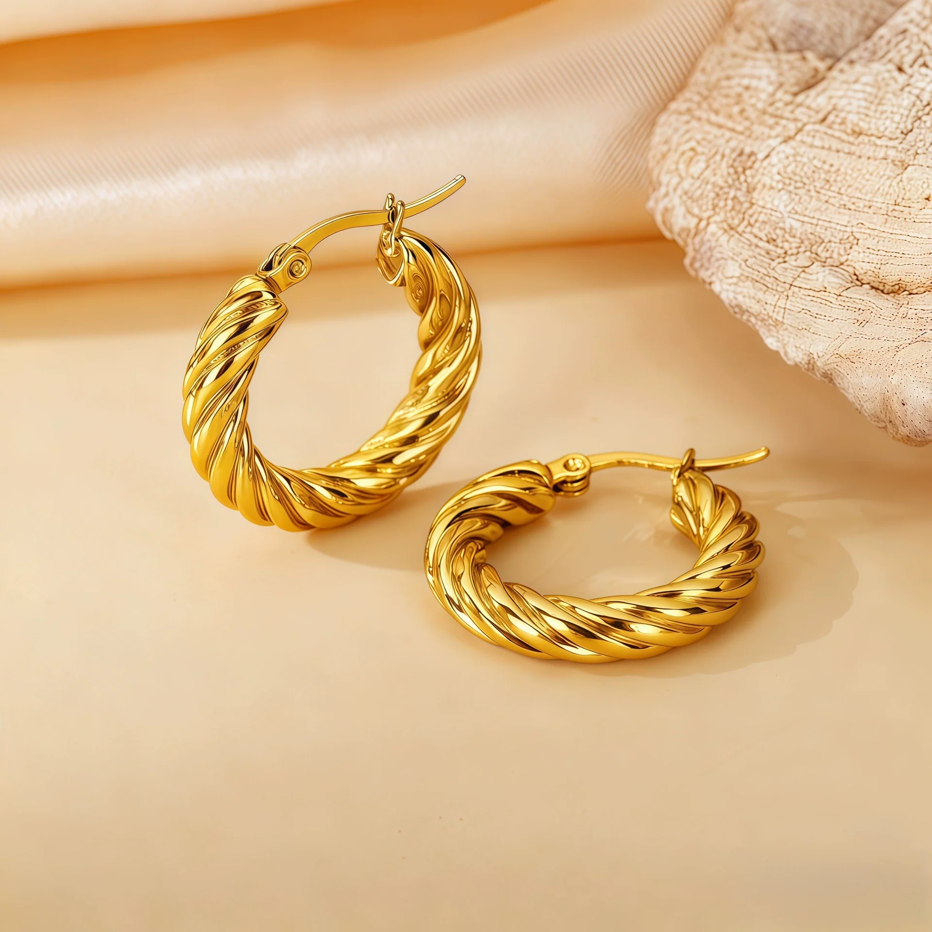 Wholesale Titanium Steel Women's Geometric Earrings Fashion Elegant Stereo Highend Polish Style - Image 35