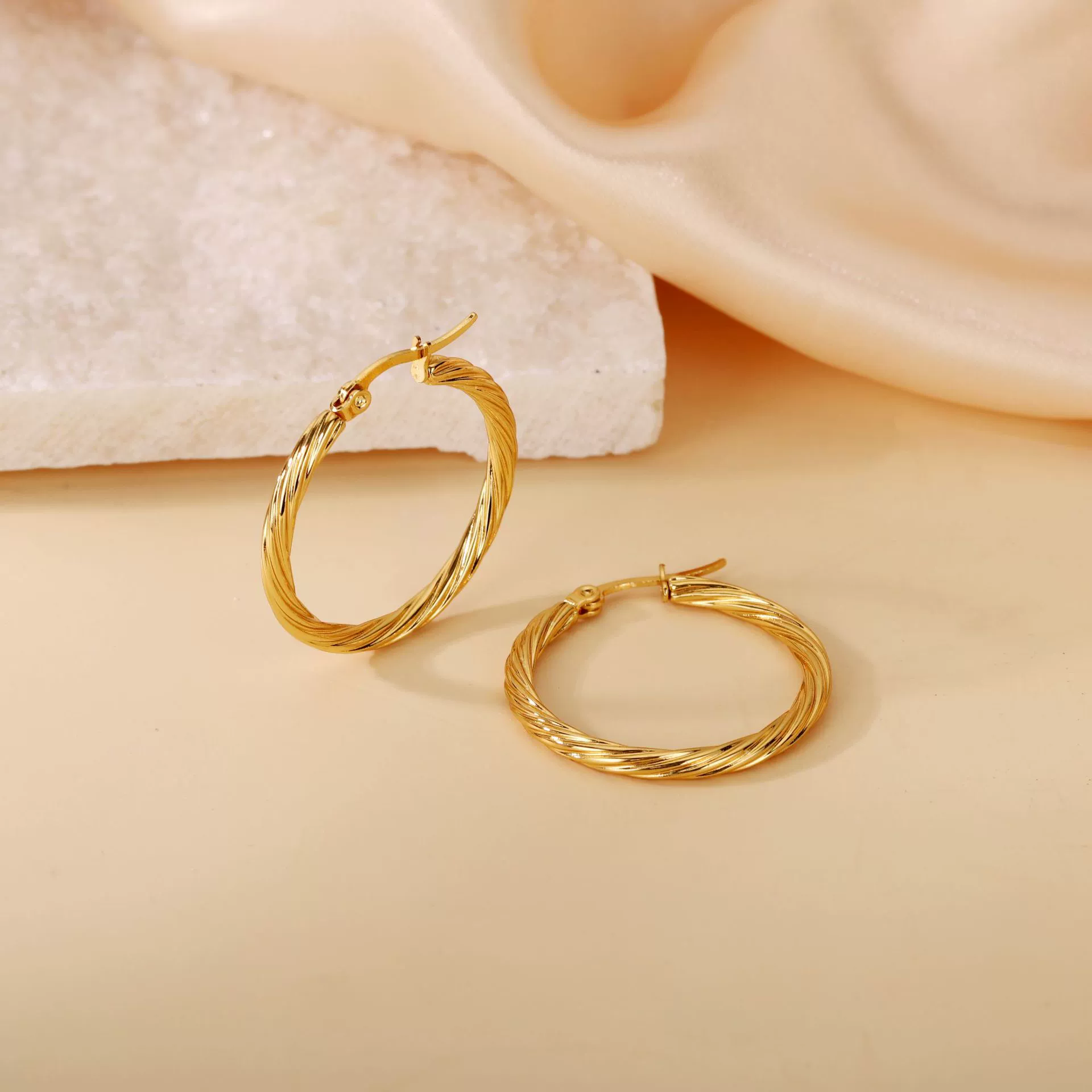 Wholesale Titanium Steel Women's Geometric Earrings Fashion Elegant Stereo Highend Polish Style - Image 42