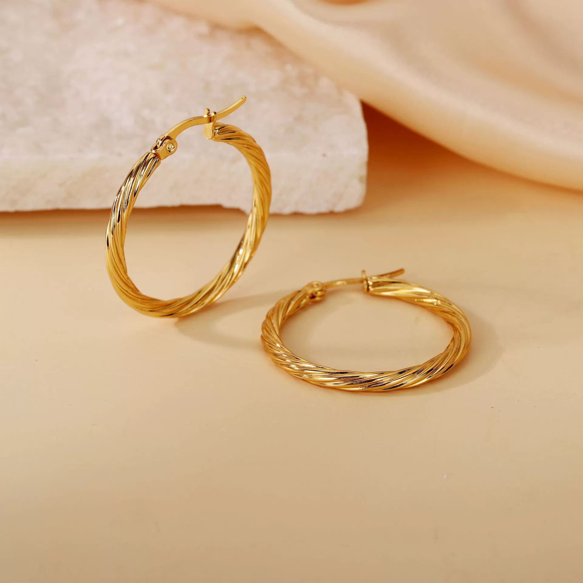 Wholesale Titanium Steel Women's Geometric Earrings Fashion Elegant Stereo Highend Polish Style - Image 43