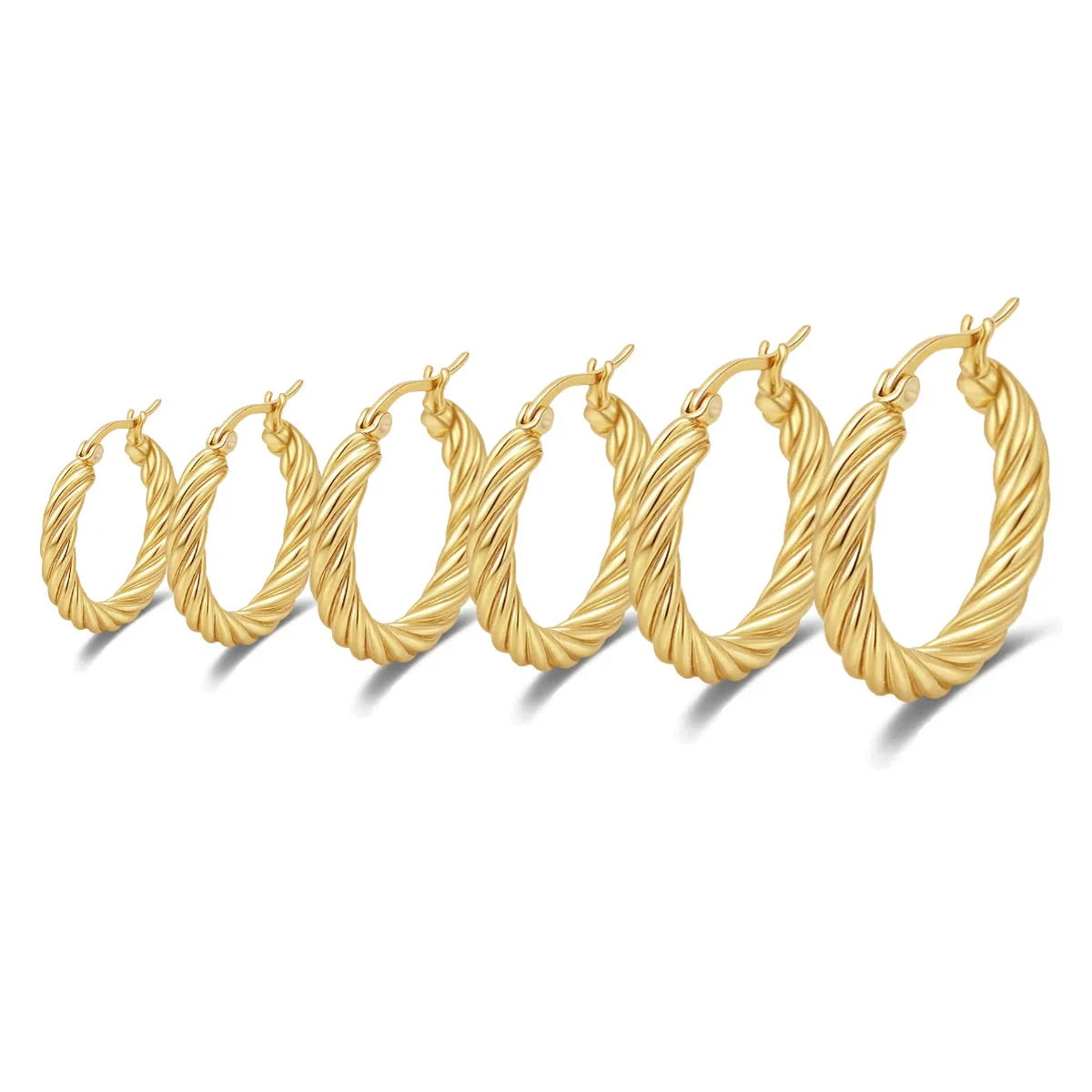 Wholesale Titanium Steel Women's Geometric Earrings Fashion Elegant Stereo Highend Polish Style - Image 5