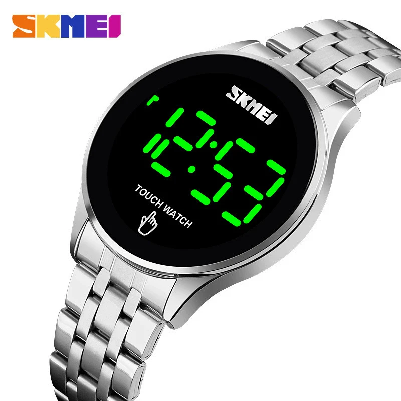 Wholesale Touch Screen Watch Zinc Alloy Case Stainless Steel Strap Round Luminous Electronic Watch For Men - Image 3