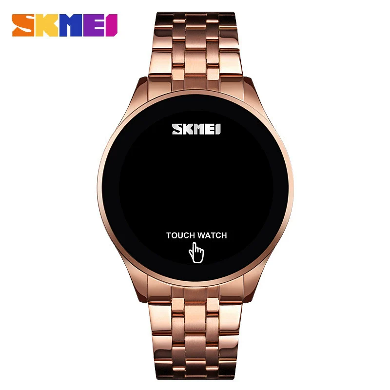 Wholesale Touch Screen Watch Zinc Alloy Case Stainless Steel Strap Round Luminous Electronic Watch For Men - Image 6