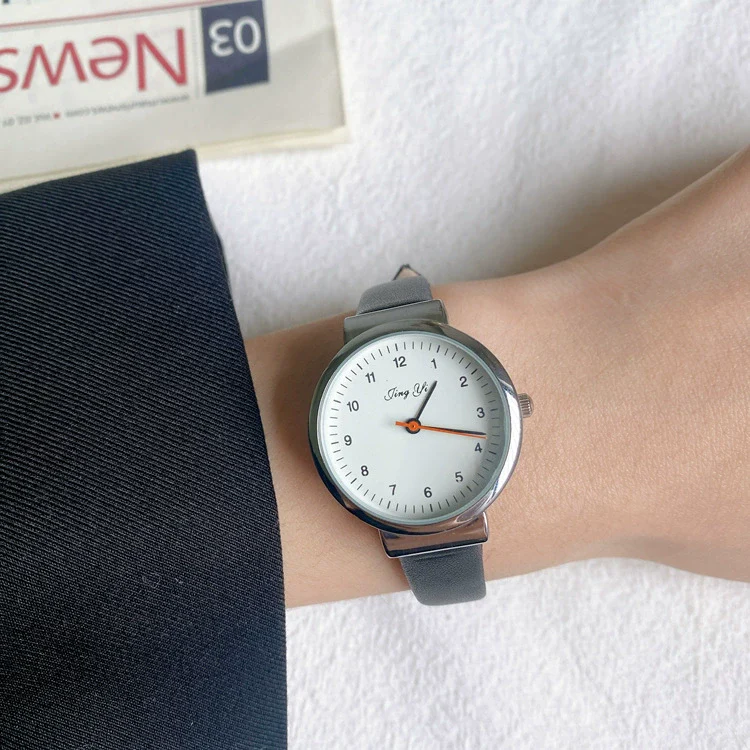 Wholesale Trendy Fashion Round Quartz Watches For Men And Women Alloy Case And Ordinary Glass Mirror Leisure Style - Image 3