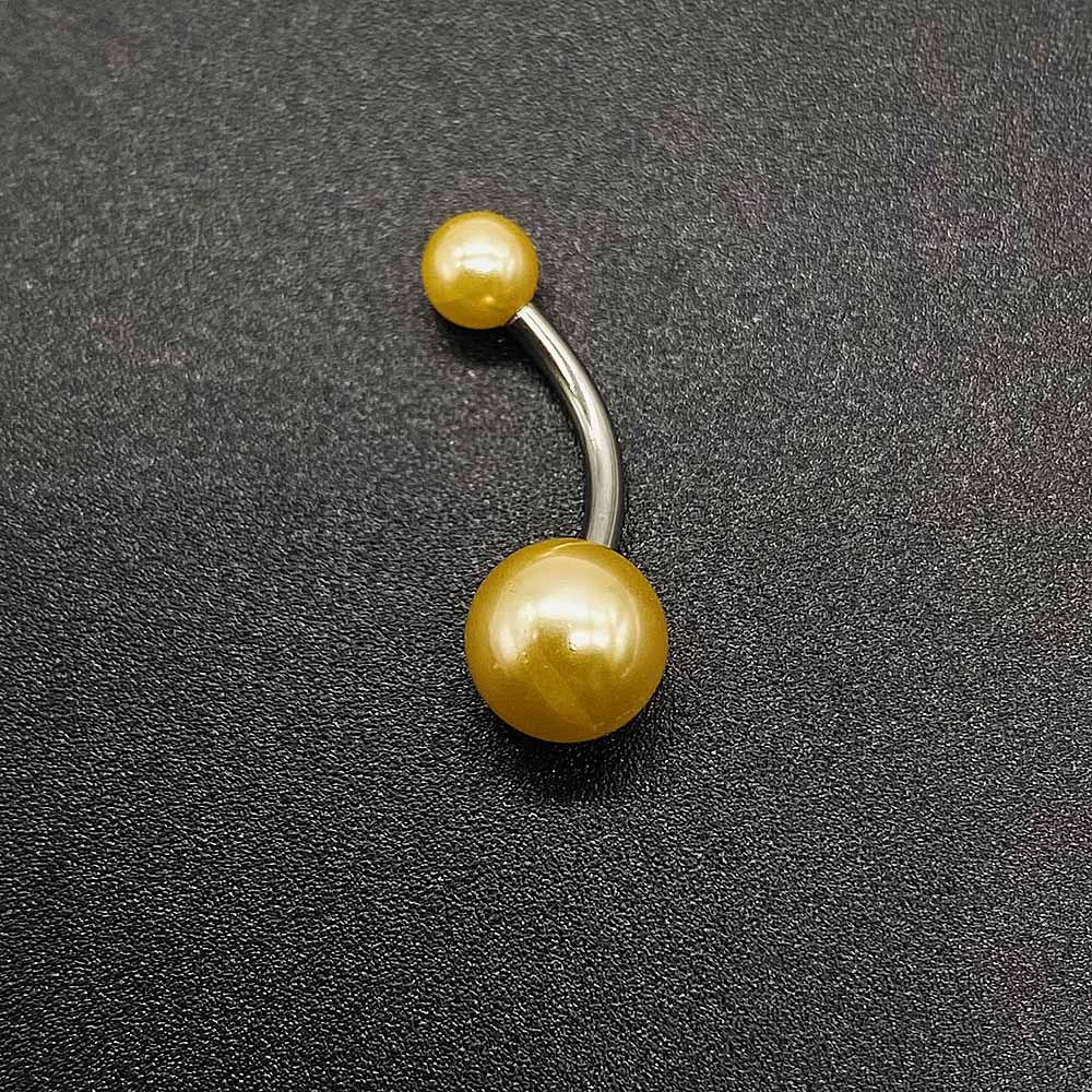 Wholesale Unisex Acrylic Navel Ring Jewelry Stainless Steel Candy Color Round Style - Image 10