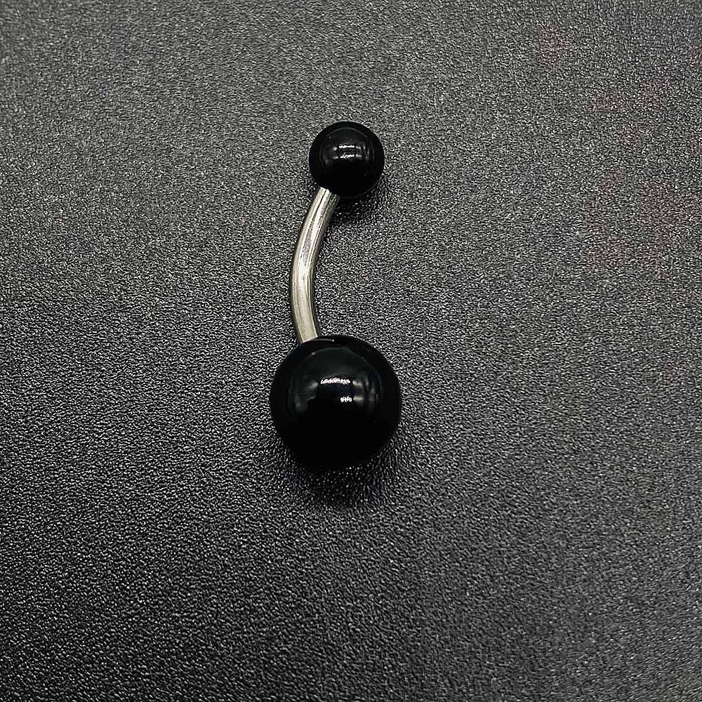 Wholesale Unisex Acrylic Navel Ring Jewelry Stainless Steel Candy Color Round Style - Image 12