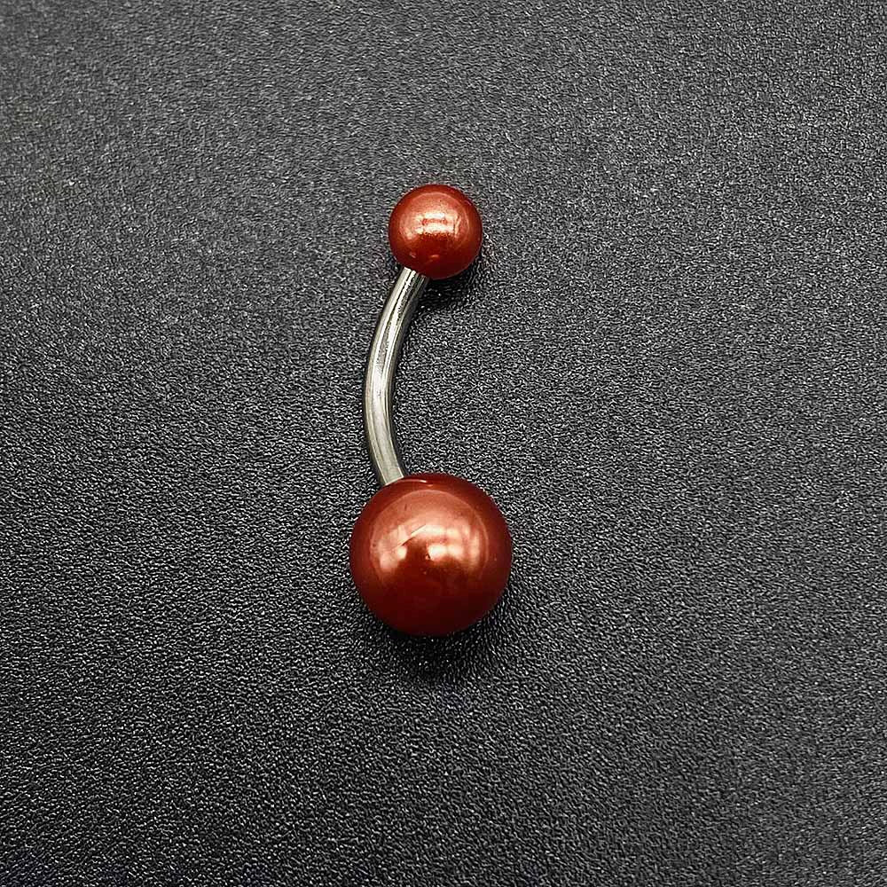 Wholesale Unisex Acrylic Navel Ring Jewelry Stainless Steel Candy Color Round Style - Image 13