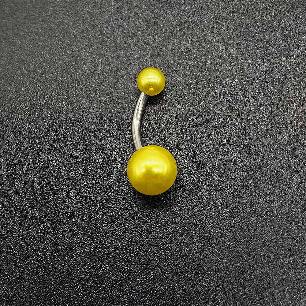 Wholesale Unisex Acrylic Navel Ring Jewelry Stainless Steel Candy Color Round Style - Image 14