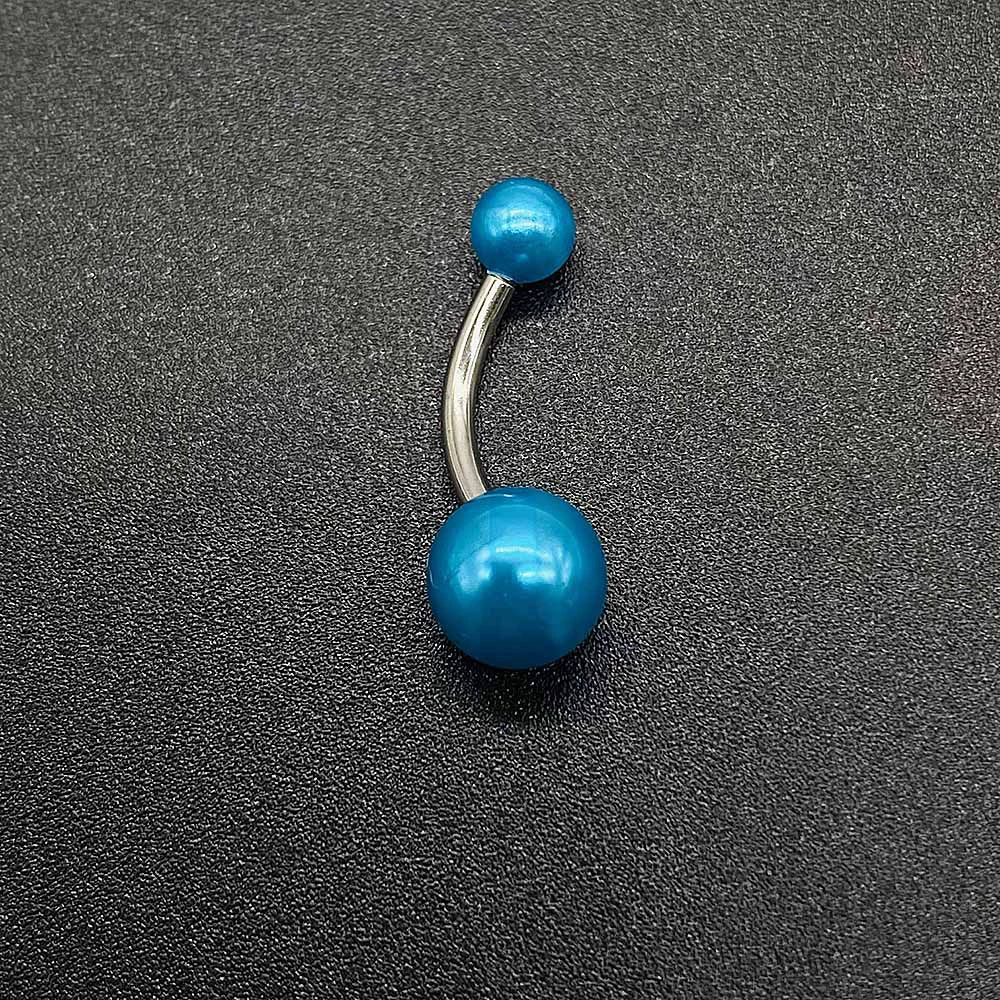 Wholesale Unisex Acrylic Navel Ring Jewelry Stainless Steel Candy Color Round Style - Image 15