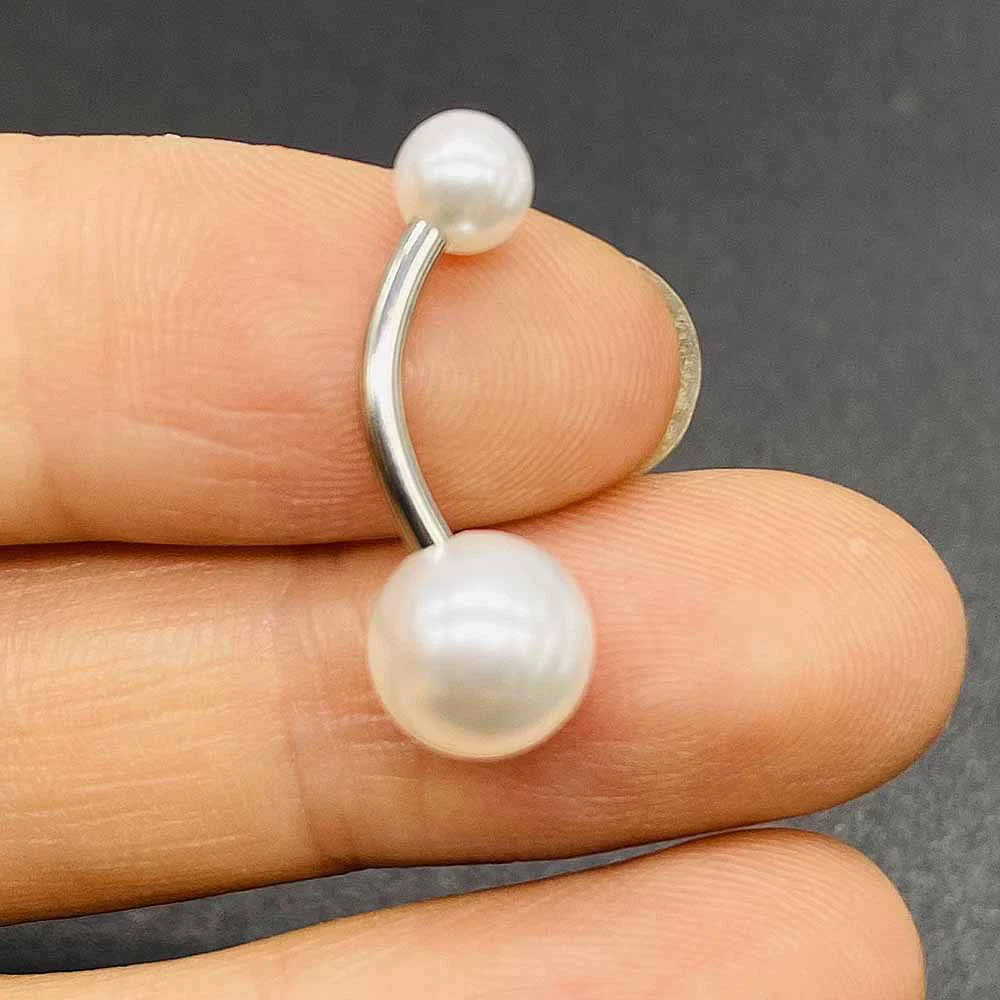 Wholesale Unisex Acrylic Navel Ring Jewelry Stainless Steel Candy Color Round Style - Image 3