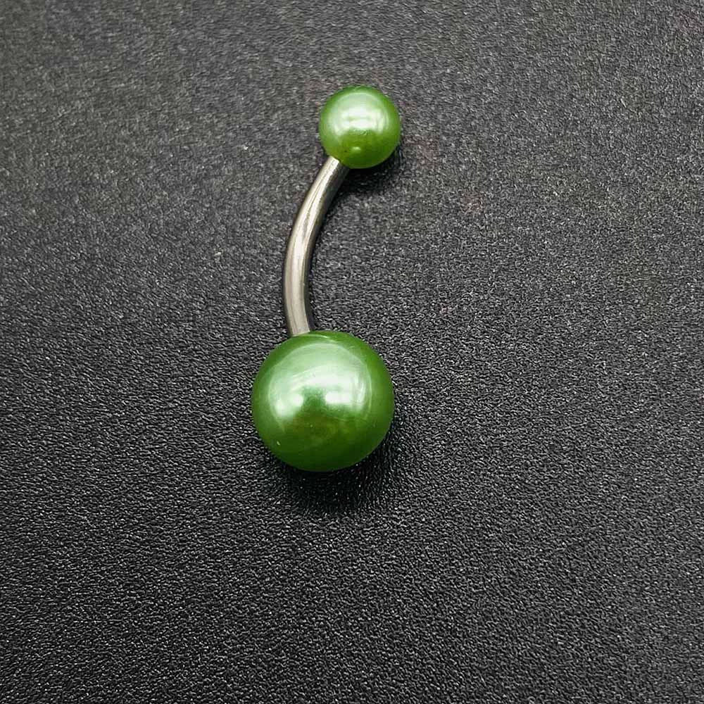 Wholesale Unisex Acrylic Navel Ring Jewelry Stainless Steel Candy Color Round Style - Image 8