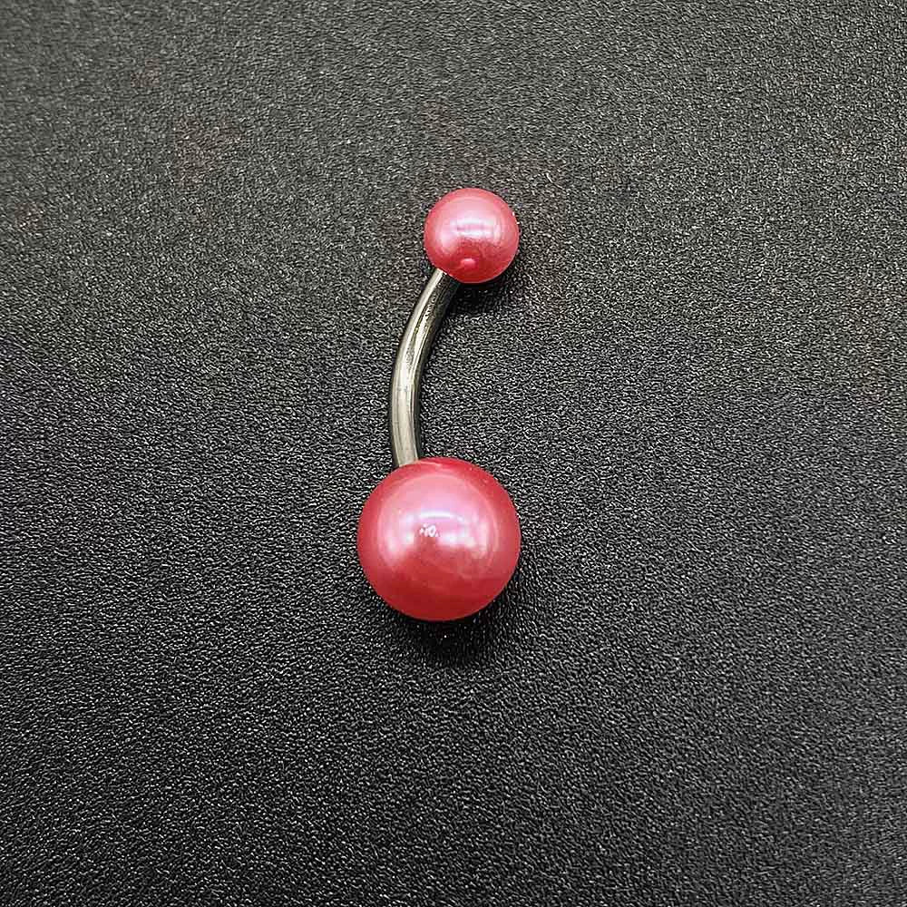 Wholesale Unisex Acrylic Navel Ring Jewelry Stainless Steel Candy Color Round Style - Image 9