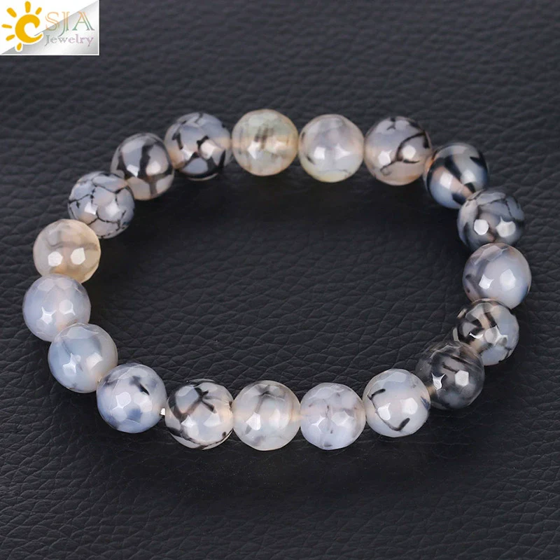 Wholesale Unisex Agate Bracelet With Dyed Natural Stone Beads And Polishing Treatment - Image 10